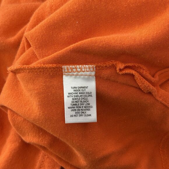 Vtg Halloween Long Sleeve Top Women Large Orange Embroidered Ghost Witch 90s Y2K - Picture 11 of 11